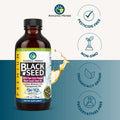Amazing Herbs Premium Black Seed Oil - Gluten Free, Non Gmo, Cold Pressed Nigella Sativa Aids In Digestive Health, Immune Support, Brain Function, Joint Mobility - 4 Fl Oz (Pack Of 2)