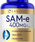 Carlyle Sam-E 400Mg 30 Tablets S-Adenosylmethionine Pills Vegetarian Non-Gmo Gluten Free Supplement