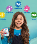 Kids Sea Kelp Iodine 75mcg Sublingual 90 Tablets (V) Vegan. Natural Iodine for Children Supports Learning and Growth with Orange Flavoured. Made in The UK by Health4All