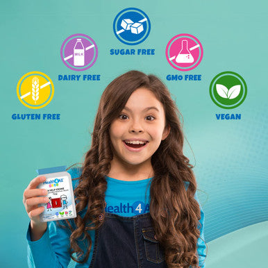 Kids Sea Kelp Iodine 75mcg Sublingual 90 Tablets (V) Vegan. Natural Iodine for Children Supports Learning and Growth with Orange Flavoured. Made in The UK by Health4All