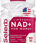 NAD+ Supplement for Women - NMN Alternative with -NAD+ Trans-Resveratrol CoQ10 D-Ribose - Promotes Cellular Renewal Energy and Radiant Skin Health - 60 Capsules Advanced