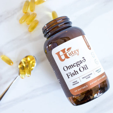 Utzy Naturals Omega 3 Fish Oil 800 Mg Omega 3 | With Epa And Dha | Lemon-Lime Flavor | 120 Softgels