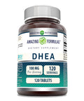 Amazing Formulas Dhea Supplement | 100 Mg Per Serving | 120 Tablets | Non-Gmo | Gluten-Free | Made In Usa