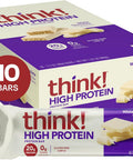think! Protein Bars, High Protein Snacks, Gluten Free, Kosher Friendly,Variety Pack, Nutrition Bars, 2.1 Oz per Bar, 12 Count (Packaging May Vary)