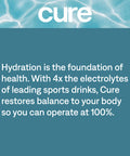 Cure Hydrating Electrolyte Mix | Electrolyte Powder for Dehydration Relief | Made with Coconut Water | No Added Sugar | Vegan | Paleo Friendly | Lemon + Berry Pomegranate Bundle | 28 Packets