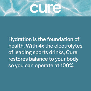 Cure Hydrating Electrolyte Mix | Electrolyte Powder for Dehydration Relief | Made with Coconut Water | No Added Sugar | Vegan | Paleo Friendly | Lemon + Berry Pomegranate Bundle | 28 Packets