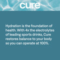 Cure Hydrating Electrolyte Mix | Electrolyte Powder for Dehydration Relief | Made with Coconut Water | No Added Sugar | Vegan | Paleo Friendly | Grapefruit + Berry Pomegranate Bundle | 28 Packets