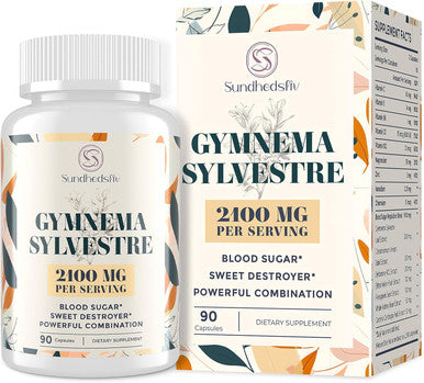 16 In 1 Blxxd Sugr Effective Gymnema Sylvestre Supplement 2100Mg With Berberine, Cinnamon, Bitter Melon Vitamins, Magnesium & Chromium Non Gmo 90 Vegan Capsules