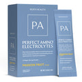 BodyHealth PerfectAmino Electrolyte Drink Mix Passion Fruit No Sugar Keto & Fasting Friendly Hydration with Trace Minerals Stick Packs