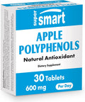 Supersmart Apple Polyphenols 600 mg Per Day Apple Extract Standardized to 80 Polyphenols 5 Phloridzin Natural Supplement for Longevity Anti Aging NonGMO Gluten Free 30 Tablets