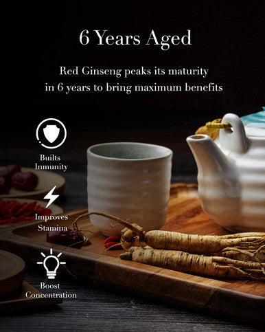 ILHWA Korean Ginseng Roots Extract Tea 100pcs 6 Years Ginseng Granulated. High Ginsenoside Rg1Rb1Rg3