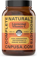 Complete Natural Products Vitamin C Capsules Pure Vitamin C Liposomal Capsules Immune Support Enhanced Absorption Antioxidant Defense