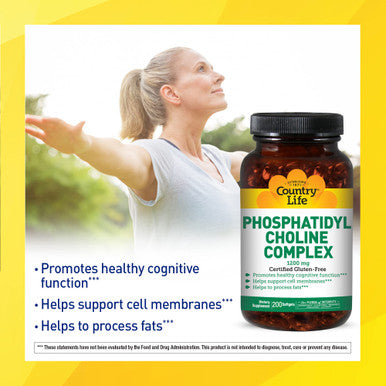 Country Life - Phosphatidyl Choline Complex 1200 Mg - 200 Softgels