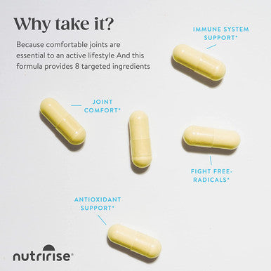 NutriRise Glucosamine Chondroitin Turmeric Quercetin MSM Joint Flex 90ct 2100mg TripleStrength Joint Comfort Supplement for Women Men with Boswellia Bromelain GlutenFree NonGMO