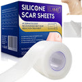 Silicone Scar Sheets (1.6 X 120 ), Clear Gel Silicone Scar Tape, Invisible Medical Grade Scar Silicone Strips, Transparent Advanced Removal Scar Patches For C-Section, Keloids, Burn, Acne