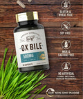 Ox Bile Supplement | 500Mg | 60 Capsules | Digestive Enzyme | Non-Gmo & Gluten Free | By Herbage Farmstead