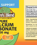 Nature's Blend Pure Calcium Carbonate 600 mg 100 Tabs (1684)