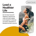 Turmeric Curcumin with Black Pepper Extract 1500mg Highest Potency High Absorption Joint & Healthy Inflammatory Support with 95% Curcuminoids 120 Veggi Capsules (120 Count)