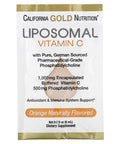 Liposomal Vitamin C By California Gold Nutrition - Liquid Supplement For Antioxidant & Immune Support - Vegan Friendly - Gluten Free, Non-Gmo - 1,000 Mg - 30 Packets - Natural Orange Flavor