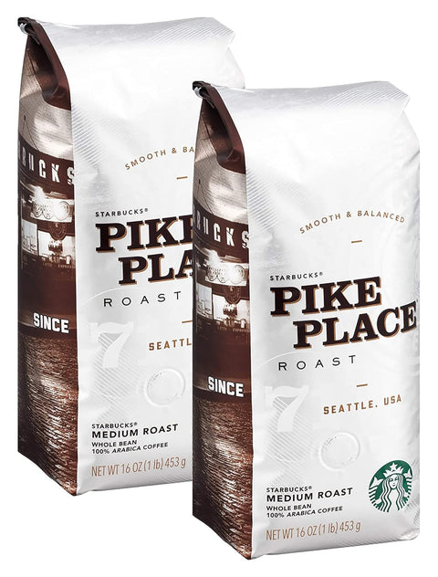 Starbucks Whole Coffee Beans, Medium Roast Hot or Iced Coffee, Pike Place Roast, 28 oz ÃƒÂ¢Ã¢â€šÂ¬Ã¢â‚¬Â¹