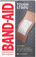 Band-Aid Tough-Strips Bandages, Extra Large 10 Ea Pack Of 4