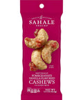 Sahale Snacks Pomegranate Vanilla Cashews, 4 oz Pouches (6 Packs) - Dry-Roasted Deluxe Mixed Nuts with Pomegranate Infused Apples & Madagascar Vanilla - Non-GMO, Kosher, & Certified Gluten-Free Snacks
