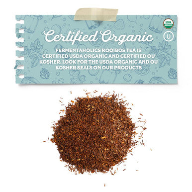 Fermentaholics Usda Organic Loose Leaf Rooibos Tea - Perfect For Kombucha Brewing - Makes 9 Gallons Or 54 Cups Of Tea