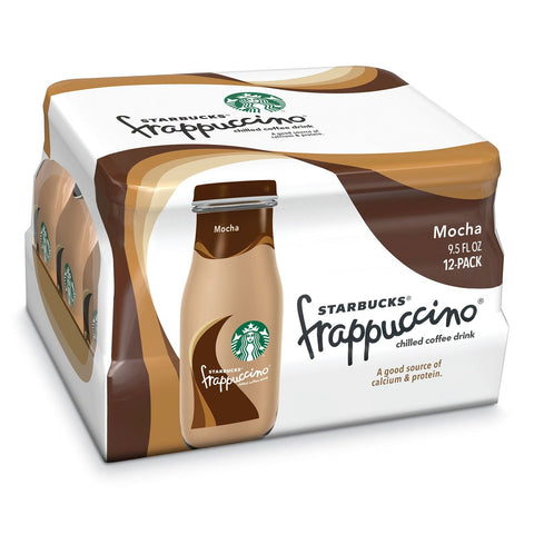 Starbucks Frappuccino, Vanilla Iced Coffee Drink, 9.5oz Bottles (4 Pack)