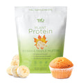 TRU Supplements Plant Based Protein Powder BCAA EAA 20g Vegan Brown Rice & Pea Protein 100 Calories 27 Vitamins No Artificial Flavors 25 Servings (Banana Maple Muffin)