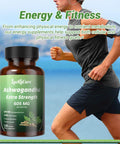 Luckycare Ashwagandha Capsules 600mg Extra Strength Root Extract with Black Pepper Vegan Non GMO Supplement Made in USA 120 Capsules