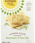Simple Mills Almond Flour Crackers Family Size Fine Ground Sea Salt Gluten Vegan Healthy Snacks 7 Ounce (Pack of 1)