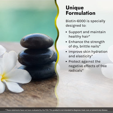 Irwin Naturals Biotin-6000 Supports Healthy Skin Hair & Nails - Strength + Protection With High Potency 6000 Mcg Bamboo Avocado Coconut & More - Maximum Absorption - 60 Liquid Softgels