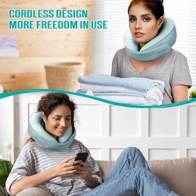 Neck Massager, Neck Massager For Pain Relief Deep Tissue,Shiatsu Neck Massager With Heat,Rechargeable 3D Kneading Massager For Home Office Car Travel,Gifts For Women Men
