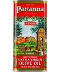 Partanna Robust Extra Virgin Olive Oil - Premium 100% Castelvetrano Oil - High Polyphenol - First Cold Pressed - Early Harvest in Sicily - Award Winning Italian EVOO -Monovarietal -101 fl oz (3 L) Tin