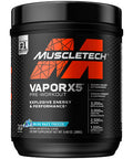 MuscleTech Vapor X5 Pre Workout Powder for Men & Women PreWorkout Energy Powder Drink Mix | Sports Nutrition Pre-Workout Products | Blue Raspberry (30 Servings)-Package Varies