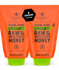 Nate's Organic 100% Pure, Raw & Unfiltered Honey - USDA Certified Organic - 16oz. Squeeze Bottle
