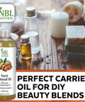 Nbl Natural NBL Natural Sweet Almond Oil for Skin/Hair and Body Massage 473 ml 2-Pieces