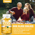 2 Packs 100Mg Iron Supplement Gummies For Women & Men - With Vitamin A, C, B - Blood Builder &Energy Support For Iron Deficiency, Anemia, Adults &Children, Vegan, Pineapple Flavor Gummy, 120Ct