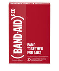 Band-Aid Brand Adhesive Bandages Featuring (Red), Wound Care Protection Of Minor Cuts & Scrapes For All Ages, Help Support The Fight To End Aids, Assorted Sizes, 20 Ct