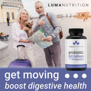 Luma Nutrition Probiotics 60 Billion CFU with Prebiotics Probiotics 60 Capsules