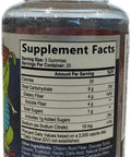 Built Nature Kids Fiber Gummies, Daily Chicory Root Fiber Supplement, Plant Based, Non-Gmo, For Digestive And Intestinal Gut Health, Low Sugar Prebiotic Fiber Gummy For Children, Strawberry Flavored, 60 Gummies