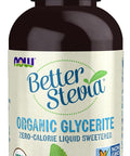 NOW Foods BetterStevia Organic Glycerite Zero-Calorie Liquid Sweetener Keto Friendly, Suitable for Diabetics, No Erythritol, 8-Ounce
