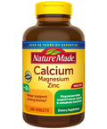 Nature Made Calcium Magnesium Oxide Zinc With Vitamin D3 Helps Support Bone Strength Tablets 300 Count