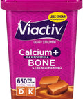 Viactiv Max Formula Calcium +Vitamin D3 Supplement for Bone Health Rich Caramel 100 Soft Chews 2 Pack