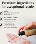 Biotin Hair Growth Serum by Pureauty Naturals - Advanced Topical Formula to Help Grow Healthy, Strong Hair - Suitable For Men & Women Of All Hair Types - Hair Loss Support
