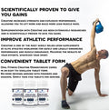 OPALFITNESS Creatine Monohydrate Tablets by Opal Fitness Easy to Swallow Vegan Tablets - Scientifically Proven to Increase Muscle Strength High Intensity Explosive Energy and Build Lean Muscle Mass