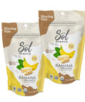 SOL SIMPLE Regenerative Organic Certified, Dried Banana | 6oz Snack Pack | One Ingredient | Vegan | Non-GMO | No Added Sugar | Dried Fruit No Sugar