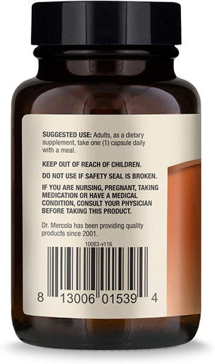 Dr. Mercola, Curcumin Advanced, 500mg, 30 Servings (30 Capsules) Curcumin Supplements, Curcumin Spice, non GMO, Soy-, Gluten-, Curcumin Root Extract