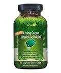 Irwin Naturals Men'S Living Green Liquid-Gel Multi - 70 Essential Nutrients, Full-Spectrum Vitamins, Wholefood Blend - Targeted Adrenal & Brain Support - 90 Liquid Softgels
