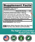 Colon Cleanse, Colon Detox, Colon Cleanse Pills, Colon Cleanser, Herbal Laxative, Detox Cleanser, Detox Supplements for Bloating, Constipation Relief, Digestive Health, Bowel Movement. 60 Vegan Caps